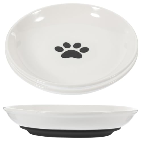 Milisten 3stücke Teiliges Katzenfutter Und Wassernapf Aus Keramik Mit Rutschfestem Silikonboden Für Kleine Katzen Gesundes Fressen Und Trinken Für Jeden Tag Milisten 3stücke Teiliges Katzenfutter Und Wassernapf Aus Keramik Mit Rutschfestem Silikonboden Für Kleine Katzen Gesundes Fressen Und Trinken Für Jeden Tag von Milisten