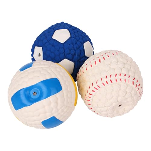 Milisten 3St Kinderspielzeug aus Latex für Hunde Dackel Hundeball Hundespielzeug für Kauer Welpe interaktives knete lustiges Ballspielzeug Molarenkugel Emulsion Colorful Milisten 3St Kinderspielzeug aus Latex für Hunde Dackel Hundeball Hundespielzeug für Kauer Welpe interaktives knete lustiges Ballspielzeug Molarenkugel Emulsion Colorful von Milisten