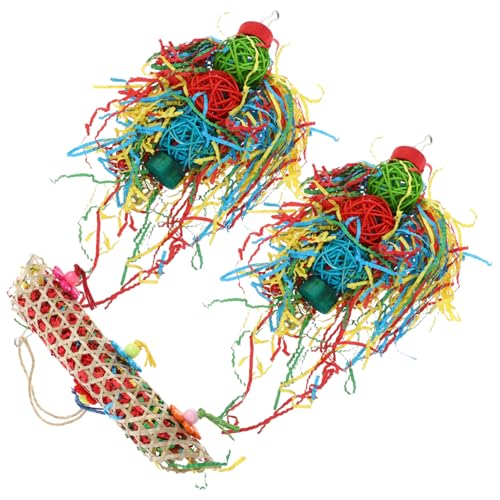 Milisten Papagei Futtersuche Schredder Spielzeug 3 Pack Vogel Kauspielzeug Hängendes Design Für Sittiche Vögel Milisten Papagei Futtersuche Schredder Spielzeug 3 Pack Vogel Kauspielzeug Hängendes Design Für Sittiche Vögel von Milisten