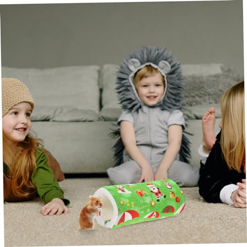 Milisten 3st Hamster-weihnachtsnest Weihnachtshamsterbett Weihnachtsbett Für Haustiere Rattenschlafnest Einstreu Für Kleintiere Hamsterkäfig Hängematte Rennmaus Hängendes Bett Stoff Green von Milisten