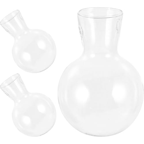Milisten Glas Für Zimmerpflanzen – 3-teiliges Vasen-Set Runde Blumentopfschalen Für Zuhause Milisten Glas Für Zimmerpflanzen – 3-teiliges Vasen-Set Runde Blumentopfschalen Für Zuhause von Milisten