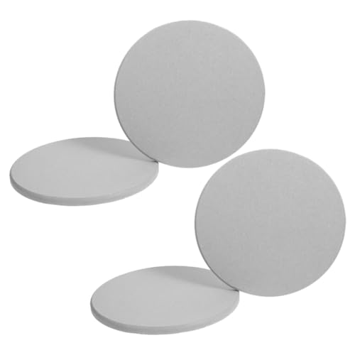 Milisten 4 Stück Abtropfschale im Topf Anlage für Gartensprüher blumenkübel untersetzer blumentopfuntersetzer kleine Pflanzenuntersetzer Pflanzentropfenschalen Diatomeenschlamm Light Grey von Milisten