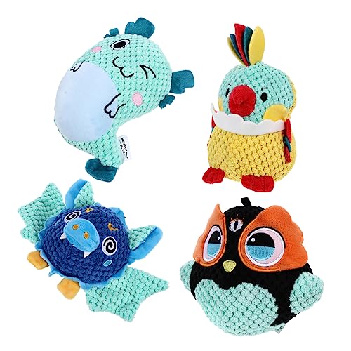Milisten 4 Stück Haustier Interaktives Hundespielzeug Kauspielzeug für Hunde Welpe Interactive Dog Toys interaktives quietschendes Beiß für Haustiere Milisten 4 Stück Haustier Interaktives Hundespielzeug Kauspielzeug für Hunde Welpe Interactive Dog Toys interaktives quietschendes Beiß für Haustiere von Milisten