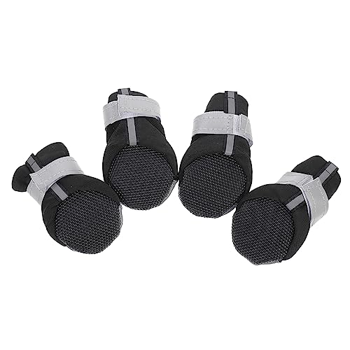 Milisten 4 Stück Haustierschuhe Hundepfoten rutschfeste Hundeschuhe Hundestiefel für kaltes Wetter Dog Shoes Reflektierende Hundeschuhe Welpenschuhe Haustier Stiefel PU-Gummisohle Milisten 4 Stück Haustierschuhe Hundepfoten rutschfeste Hundeschuhe Hundestiefel für kaltes Wetter Dog Shoes Reflektierende Hundeschuhe Welpenschuhe Haustier Stiefel PU-Gummisohle von Milisten