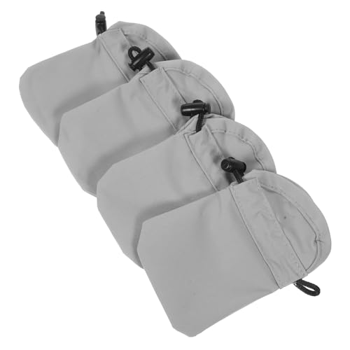 Milisten 4 Stück Haustierschuhe Kratzfeste Katzenschuhe Kätzchenschuhe Hundefüße bedeckt Hundeschuhe für kleine Hunde Welpenstiefel Kleine Hundebereich Nylon Light Grey von Milisten