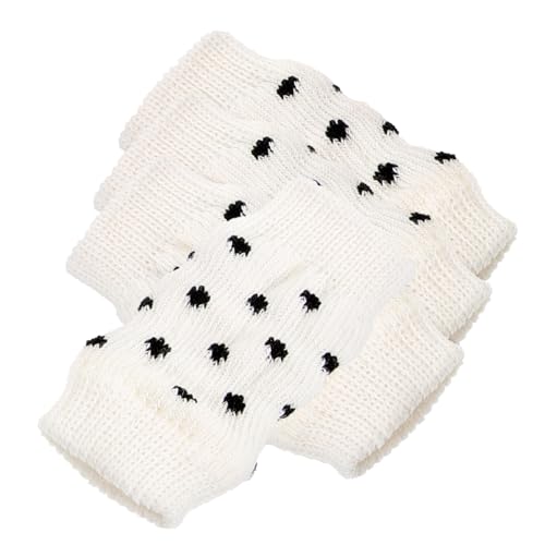 Milisten 4 Stück Haustiersocken Hundeschuh Hundemäntel Zehengreifer für Hunde Dackel hundepflege socken für hundepfoten Knieschützer Gestrickter Beinwärmer für Hunde Baumwolle Weiß Milisten 4 Stück Haustiersocken Hundeschuh Hundemäntel Zehengreifer für Hunde Dackel hundepflege socken für hundepfoten Knieschützer Gestrickter Beinwärmer für Hunde Baumwolle Weiß von Milisten
