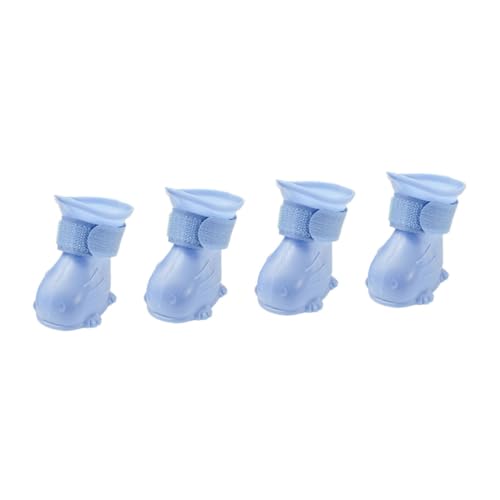 Milisten 4 Stück Hundeschuhe wasserdichte Outdoor Hunderegenstiefel für Kleine Hunde Langlebige Pfotenschutzschuhe Praktisch und Leicht für Milisten 4 Stück Hundeschuhe wasserdichte Outdoor Hunderegenstiefel für Kleine Hunde Langlebige Pfotenschutzschuhe Praktisch und Leicht für von Milisten