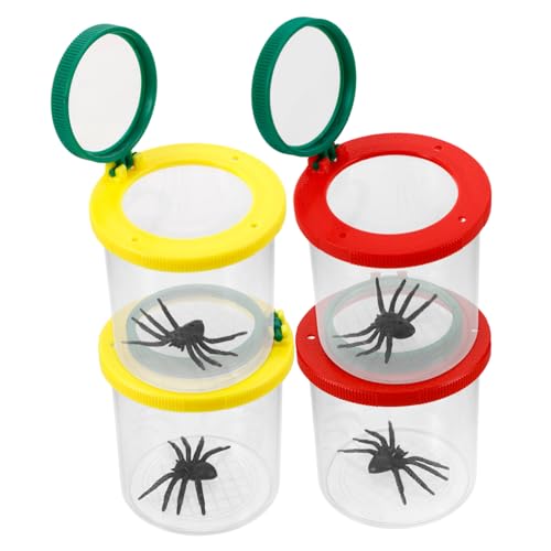 Milisten 4 Stück Insektenbeobachter Outdoor Outdoor Für Forschungsbetrachter Glas Insektenprobenbehälter Naturerkundungswerkzeug Kunststoff Milisten 4 Stück Insektenbeobachter Outdoor Outdoor Für Forschungsbetrachter Glas Insektenprobenbehälter Naturerkundungswerkzeug Kunststoff von Milisten