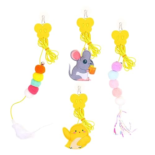 Milisten Interaktives Teaser-Spielzeug Für Hauskatzen 4 Stück Zum Necken Aufhängen Lustiges Teaser-Spielzeug Für Katzen Milisten Interaktives Teaser-Spielzeug Für Hauskatzen 4 Stück Zum Necken Aufhängen Lustiges Teaser-Spielzeug Für Katzen von Milisten