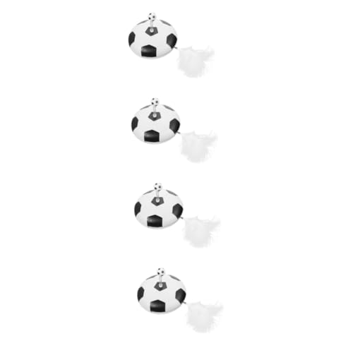 Milisten 4 Stück Elektrisches Automatisches Katzenspielzeug Haushalts-Teaser-Spielzeug Für Kätzchen Fußballform Interaktives Spielzeug Kätzchen Selbst-neakering Haustierspielzeug von Milisten