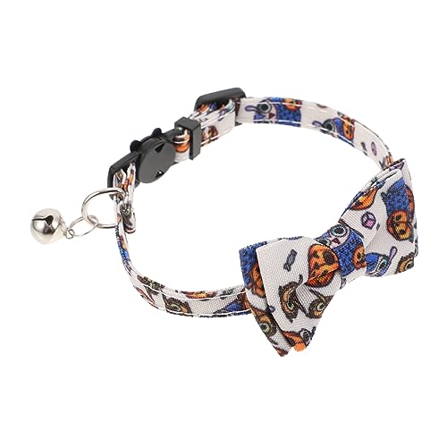 Milisten 4stücke Teiliges Katzenhalsband Mit Gruseligem Design Für Halloween Verstellbare Tieraccessoires Mit Glöckchen Für Katzen Und Kätzchen Für Kostümpartys Und Thematische von Milisten
