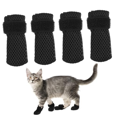 Milisten 4 Stück Katzenschuhe Katzensocke für Katzen Anti-Kratz-Fäustlinge für Katzen Kätzchenschuhe Paws pfotenschutz katzenpflege Anti-Katzenkratzer Kratzschutz für Katzen Polyester Black Milisten 4 Stück Katzenschuhe Katzensocke für Katzen Anti-Kratz-Fäustlinge für Katzen Kätzchenschuhe Paws pfotenschutz katzenpflege Anti-Katzenkratzer Kratzschutz für Katzen Polyester Black von Milisten