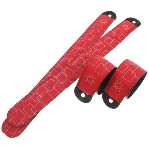 Milisten 4 Stück LED Knöchelriemen Für Pferde Laufgürtel LED Armband Sicherheitslichter Für Wanderer Reflektierender Bandgurt Reflektierender Gürtel Zum Laufen Reflektierende von Milisten