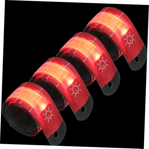 Milisten 4 Stück LED-Pferde-Knöchelriemen Reflektorbänder Reflektorbänder reflektierende Bänder für Nachtwanderungen Reflektierender Strahlgürtel reflektierendes Band Armbänder Stoff rot Milisten 4 Stück LED-Pferde-Knöchelriemen Reflektorbänder Reflektorbänder reflektierende Bänder für Nachtwanderungen Reflektierender Strahlgürtel reflektierendes Band Armbänder Stoff rot von Milisten