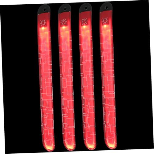 Milisten 4 Stück Led-Pferde-knöchelriemen Licht Zum Gehen in Der Nacht Sicherheitsausrüstung Für Nachtwanderungen Laufgürtel Mit Taschenlampe Reflektierende Armbänder Laufzubehör Stoff Rot Milisten 4 Stück Led-Pferde-knöchelriemen Licht Zum Gehen in Der Nacht Sicherheitsausrüstung Für Nachtwanderungen Laufgürtel Mit Taschenlampe Reflektierende Armbänder Laufzubehör Stoff Rot von Milisten