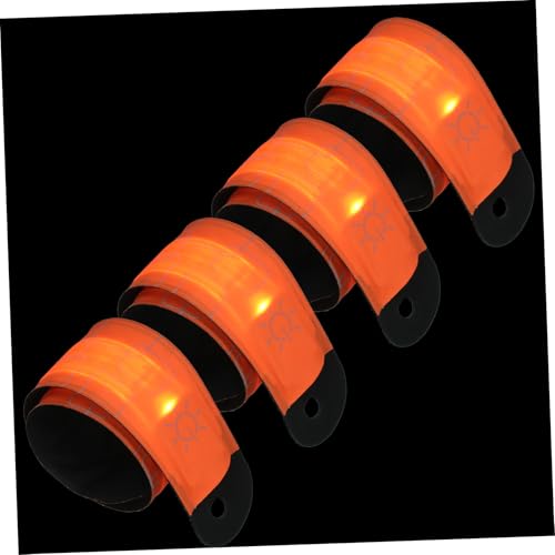 Milisten 4 Stück Led-Pferde-knöchelriemen Reflektierende Armbänder Schutzbrillenband Reflexstreifen Für Bekleidung Laufzubehör Für Männer Led-laufbänder Reflektorbänder Armband Orange Stoff Milisten 4 Stück Led-Pferde-knöchelriemen Reflektierende Armbänder Schutzbrillenband Reflexstreifen Für Bekleidung Laufzubehör Für Männer Led-laufbänder Reflektorbänder Armband Orange Stoff von Milisten
