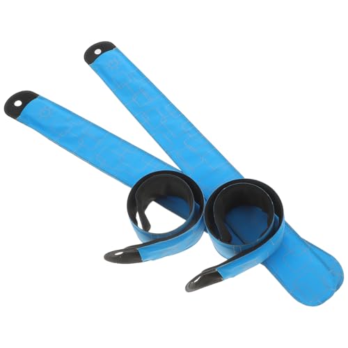 Milisten 4 Stück Led-Pferde-knöchelriemen Reflexstreifen Für Bekleidung Armband Spirituell Leuchtendes Fidget-Armband Led-gürtel Halloween Reflektierender Bandriemen Laufwerk Sky-Blue Stoff von Milisten