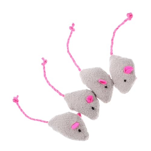 Milisten 4 Stück Simulierte Plüschmaus Spielzeugmaus Für Haustiere Katzen- -plüsch Katze Plüschmaus Katzenspielzeug Plüschtier Mit Katzensimulation Plüsch- -Ornament Milisten 4 Stück Simulierte Plüschmaus Spielzeugmaus Für Haustiere Katzen- -plüsch Katze Plüschmaus Katzenspielzeug Plüschtier Mit Katzensimulation Plüsch- -Ornament von Milisten