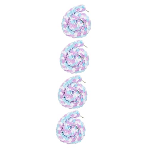 Milisten 4 Stück Sugar Glider Kletterseil nager Spielzeug rennmaus Spielzeug hängendes Seilspielzeug Kletterspielzeug für Ratten bärtiges Drachenseil Hamsterkäfig Anhänger Baumwollseil von Milisten