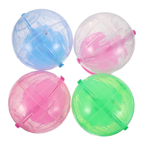Milisten 4 Stück Transparent Laufball für Kleine Haustiere Sportspielzeug für Hamster und Zwerghamster Einfach zu Reinigen für Haustiere Milisten 4 Stück Transparent Laufball für Kleine Haustiere Sportspielzeug für Hamster und Zwerghamster Einfach zu Reinigen für Haustiere von Milisten