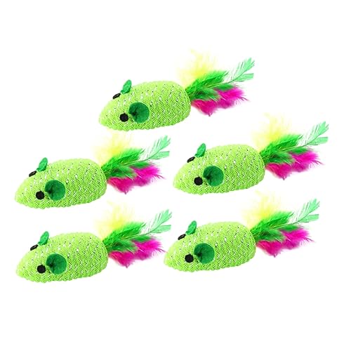 Milisten 5 Stücke Katze Teaser Spielzeug Woven Interaktive Katze Mäuse Spielzeug Attraktive Design Sicher Für Ihr Haustier Milisten 5 Stücke Katze Teaser Spielzeug Woven Interaktive Katze Mäuse Spielzeug Attraktive Design Sicher Für Ihr Haustier von Milisten