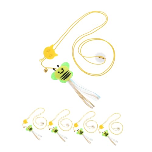 Milisten 5 Stück Katzenspielzeug zum Aufhängen an der Katzentür zum Necken von Katzen Hängende interaktive Spielzeuge Katzen-Teaser-Stick Metall Milisten 5 Stück Katzenspielzeug zum Aufhängen an der Katzentür zum Necken von Katzen Hängende interaktive Spielzeuge Katzen-Teaser-Stick Metall von Milisten