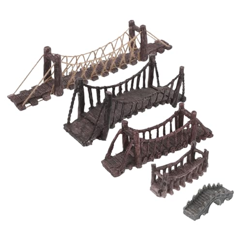 Milisten 5 Stück Teiliges Miniatur Resin-suspensionsbrücken Aquarium-Dekoration Langlebige Kunstfiguren für Fischbecken Vielseitig Einsetzbar in Miniaturgärten und Terrarien Wasserfest und Milisten 5 Stück Teiliges Miniatur Resin-suspensionsbrücken Aquarium-Dekoration Langlebige Kunstfiguren für Fischbecken Vielseitig Einsetzbar in Miniaturgärten und Terrarien Wasserfest und von Milisten