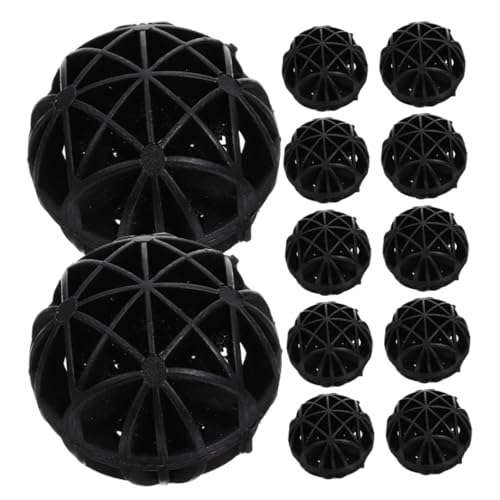 Milisten 50 Stück Biochemischer Teichfilterball Filterbälle Filterball Mit Watte Kleiner Filter Für Aquarium Bio-ballmedien Für Aquarien Professioneller Aquariumfilter Biomedien PVC Black Milisten 50 Stück Biochemischer Teichfilterball Filterbälle Filterball Mit Watte Kleiner Filter Für Aquarium Bio-ballmedien Für Aquarien Professioneller Aquariumfilter Biomedien PVC Black von Milisten