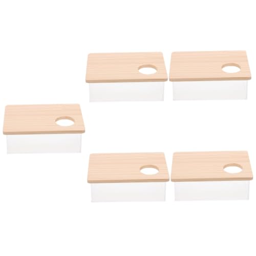 Milisten 5Er-Box Sandkasten für Hamster Sandbad für Hamster Badehaus für Hamster Rattenbad Kleintierbedarf hamsterzubehör Hamster klo Chinchilla-Badezimmer Chinchilla-Sand-Badewanne hölzern Milisten 5Er-Box Sandkasten für Hamster Sandbad für Hamster Badehaus für Hamster Rattenbad Kleintierbedarf hamsterzubehör Hamster klo Chinchilla-Badezimmer Chinchilla-Sand-Badewanne hölzern von Milisten