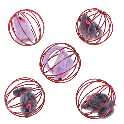 Milisten 5St Käfigmaus Spielzeug Welpenkäfige Sportspielzeug katzenspielzeug kratzen plüschmaus cat Toy Spielzeuge Käfig Spielzeug einzigartiges Katzenspielzeug lustige Katze Mauskugel Milisten 5St Käfigmaus Spielzeug Welpenkäfige Sportspielzeug katzenspielzeug kratzen plüschmaus cat Toy Spielzeuge Käfig Spielzeug einzigartiges Katzenspielzeug lustige Katze Mauskugel von Milisten