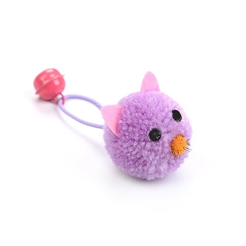 Milisten 5 Stücke Plüsch Katze Molar Spielzeug Glocke Sound Entzückende Katze Spielzeug Für Kauen Und Spielen Zufällige Farbe von Milisten