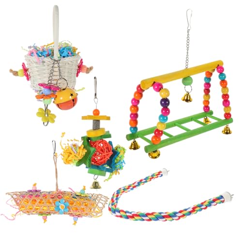 Milisten 5St Kauspielzeug für Papageien Vogel Papagei Spielzeug Vogelspielzeug zum Kauen vogelkäfig zubehör vogelzubehör für käfig Zubehör für Sittichkäfige Beißspielzeug für Papageien Milisten 5St Kauspielzeug für Papageien Vogel Papagei Spielzeug Vogelspielzeug zum Kauen vogelkäfig zubehör vogelzubehör für käfig Zubehör für Sittichkäfige Beißspielzeug für Papageien von Milisten