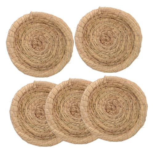 Milisten 5stücke Woven Straw Nester Für Hühner Und Vögel Atmungsaktive Und Bequeme Brut Und Legenester Naturstrohmaterial Für Kleintiere Und Heimdekoration Milisten 5stücke Woven Straw Nester Für Hühner Und Vögel Atmungsaktive Und Bequeme Brut Und Legenester Naturstrohmaterial Für Kleintiere Und Heimdekoration von Milisten