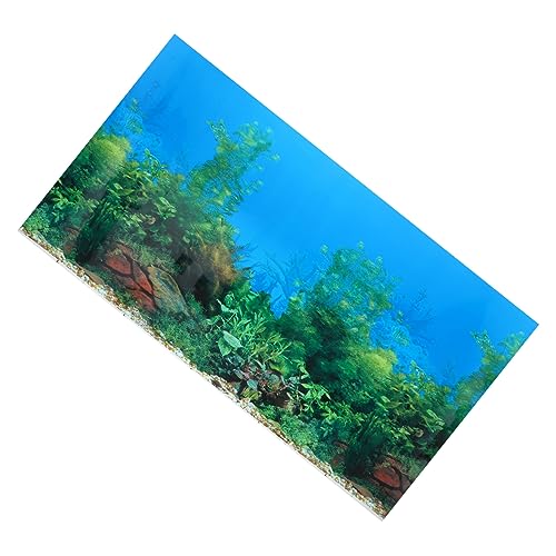 Milisten 5st Aquarium-Hintergrund Aquarium Kulisse Aquariumhintergrund 5 Gallonen Der Hintergrund des Aquariums Haftet Aquarium-aufkleberbild Glasdekor Vinyl Schildkrötenbecken Koralle 3D von Milisten