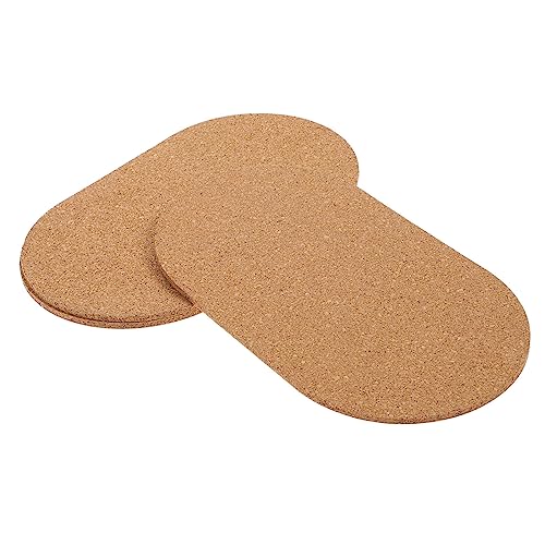 Milisten 6 STK Hamster Laufrad Kork Käfigauflage Hamstermatte Hamster Pad Hamster Laufrad Matte Weichholz Matte für Hamster Haustiermatte Schutzpolster Zubehör rutschfeste Matte Korkauflage von Milisten