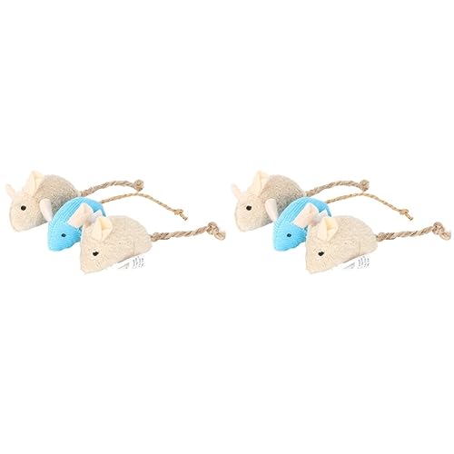 Milisten 6 Pcs Interaktives Katzenspielzeug Aufziehmäuse Für Indoor-kätzchen Realistisches Plüschmaus-Set Milisten 6 Pcs Interaktives Katzenspielzeug Aufziehmäuse Für Indoor-kätzchen Realistisches Plüschmaus-Set von Milisten