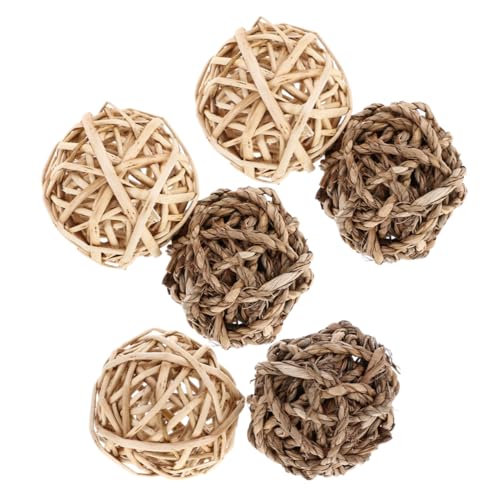 Milisten 6stücke Kauspielzeug Für Kaninchen Chinchillas Naturgrasball Spielzeug Aufhängen Indoor Kleintierbedarf Futter Zubehör Kauball Beißen Kauen Milisten 6stücke Kauspielzeug Für Kaninchen Chinchillas Naturgrasball Spielzeug Aufhängen Indoor Kleintierbedarf Futter Zubehör Kauball Beißen Kauen von Milisten