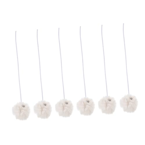 Milisten 6 Stück Ersatzball Für Kratzbäume Für Katzen Haustier -Tease -Ball Katze Kratzkugel Ersatzkugeln Für Katzenspielzeug Interaktiver Katzenball Ballspielzeug Für Katze Plüsch Beige von Milisten
