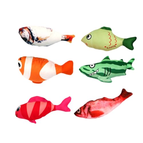 Milisten 6 Stück Katzenspielzeug Katzenangel Simuliertes Schwimmendes Fischspielzeug Katzenangel Künstliche Fischmodelle Katzenfischspielzeug Plüschfischspielzeug Für Katzen Die Milisten 6 Stück Katzenspielzeug Katzenangel Simuliertes Schwimmendes Fischspielzeug Katzenangel Künstliche Fischmodelle Katzenfischspielzeug Plüschfischspielzeug Für Katzen Die von Milisten