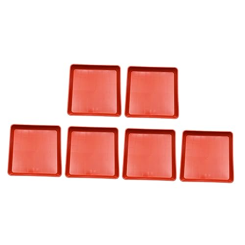 Milisten 6 Stück Quadratische Untersetzer Kunststoff Wasserablauf Tray für Pflanzen Leichte und Langlebige Blumenkübel Basisplatte für Ordentliche Pflanzenpflege Milisten 6 Stück Quadratische Untersetzer Kunststoff Wasserablauf Tray für Pflanzen Leichte und Langlebige Blumenkübel Basisplatte für Ordentliche Pflanzenpflege von Milisten