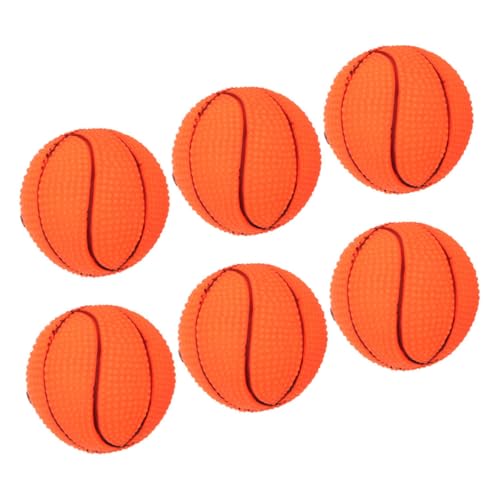 Milisten 6 Stück Quietschende Hundebälle aus Vinyl Interaktive Kauspielzeuge für Welpen und Kleine Hunde Basketball Design für Spiel und Training Fördert und Koordination Milisten 6 Stück Quietschende Hundebälle aus Vinyl Interaktive Kauspielzeuge für Welpen und Kleine Hunde Basketball Design für Spiel und Training Fördert und Koordination von Milisten