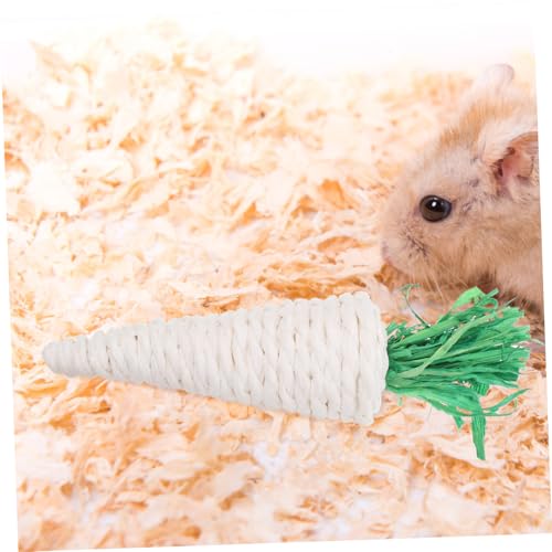 Milisten 6 Stück Teiliges Hamster Kau Natürlichem Gras Karottenform Molar Kauspielzeug für Kaninchen Meerschweinchen und Kleine Nager Stressabbauend und Zahnfreundlich Lustiges Milisten 6 Stück Teiliges Hamster Kau Natürlichem Gras Karottenform Molar Kauspielzeug für Kaninchen Meerschweinchen und Kleine Nager Stressabbauend und Zahnfreundlich Lustiges von Milisten