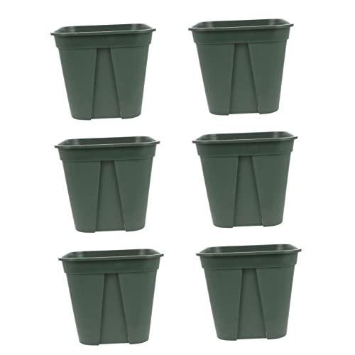 Milisten 6 Stück Topf zur Wurzelkontrolle Blumenkübel orchideentopf Pflanzentopf groß Anlage Anzuchttöpfe für Pflanzen Pflanzgefäße für den Garten Wurzelkontrolle Blumentöpfe Plastik Green von Milisten