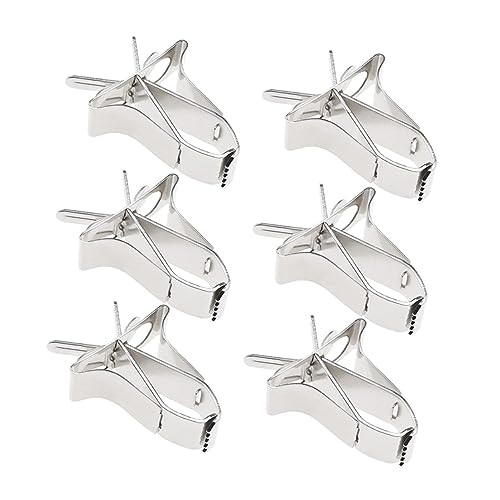 Milisten 6stücke Edelstahl Vogelkäfig Futter Clips Parrot Fruit Vegetable Holder Für Hamster Und Kleine Vögel Einfach Zu Verwenden Und Sauber Für Fütterung von Milisten