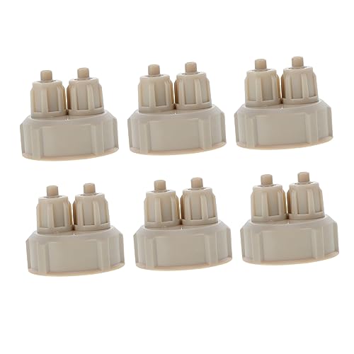 Milisten 6St Reaktor selber Bauen Flaschenverschlüsse für Aquarien Aquarium DIY CO2-Generator-Kappe co2 Flasche The Common Rule CO2-Zubehör zum Selbermachen DIY-Flaschenverschlüsse Grey von Milisten