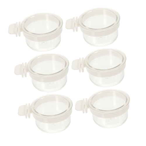 Milisten Acryl Papagei Tasse Vogel Hängen Feeder Sittich Feeder Lagerung Vogel Käfig Zubehör von Milisten