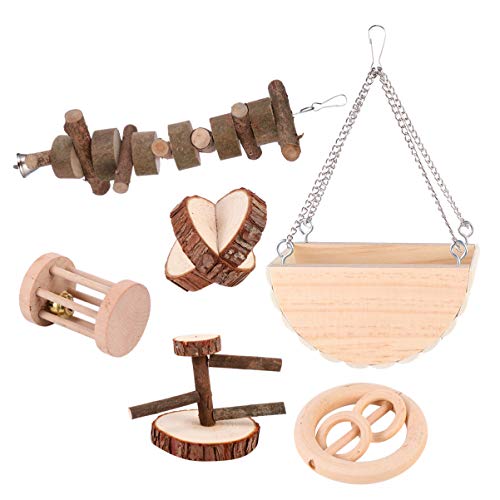 Milisten 6st Haustierspielzeug Aus Holz Hasenkauspielzeug Kaninchenspielzeug Spielzeug Für Hamster Kauspielzeug Für Haustiere Kauspielzeug Für Vögel Hölzern 6-teiliges Set Kleine Tiere Milisten 6st Haustierspielzeug Aus Holz Hasenkauspielzeug Kaninchenspielzeug Spielzeug Für Hamster Kauspielzeug Für Haustiere Kauspielzeug Für Vögel Hölzern 6-teiliges Set Kleine Tiere von Milisten