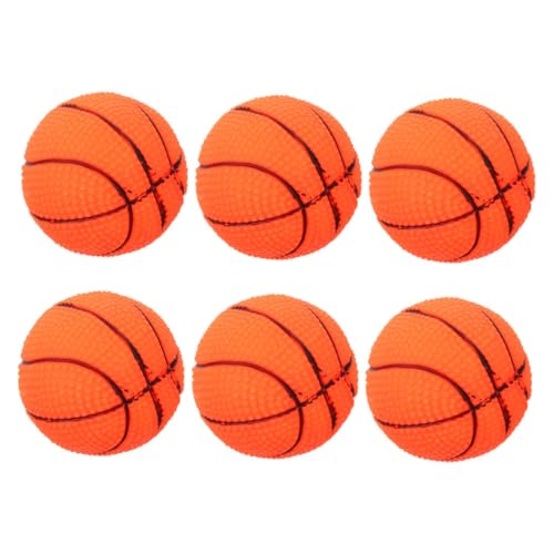 Milisten 6 Stück Hunde-Basketball-Spielzeug Quietschende Hundebälle für Welpen Interaktives Hundetrainingsspielzeug für Welpen Quietschende Spielzeuge für Hundeübungen Milisten 6 Stück Hunde-Basketball-Spielzeug Quietschende Hundebälle für Welpen Interaktives Hundetrainingsspielzeug für Welpen Quietschende Spielzeuge für Hundeübungen von Milisten