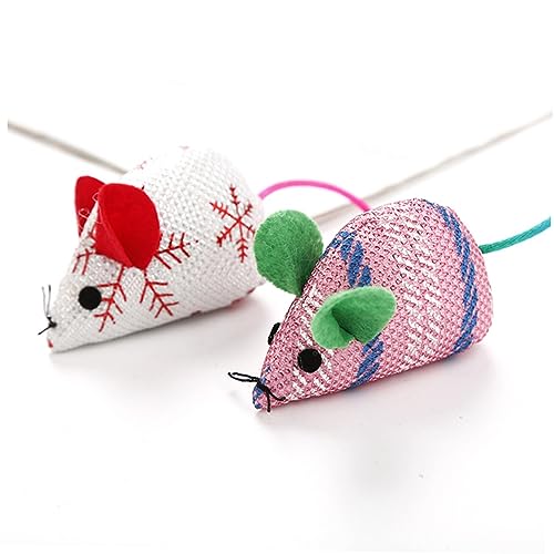 Milisten 6er-Pack Katzenspielzeug-mäuse Zum Teasen Plüschmäuse Mit Interaktives Haustierspielzeug Geistig Und Körperlich Milisten 6er-Pack Katzenspielzeug-mäuse Zum Teasen Plüschmäuse Mit Interaktives Haustierspielzeug Geistig Und Körperlich von Milisten