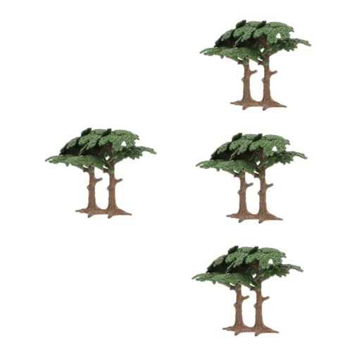 Milisten 8 STK Mikro-landschaftsbaum Bäume Dekorieren Sandtisch-zubehör Landschaftsbaummodell Modellbäume Simulation Baumschmuck Bäume Für Die Modelleisenbahn Simulationsbaum PVC Miniatur von Milisten
